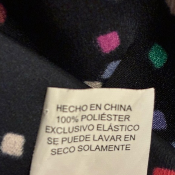 KATE SPADE CONFETTI PRINT SMOCKED SHIRT DRESS Zip Front Size 10 - Picture 14 of 16